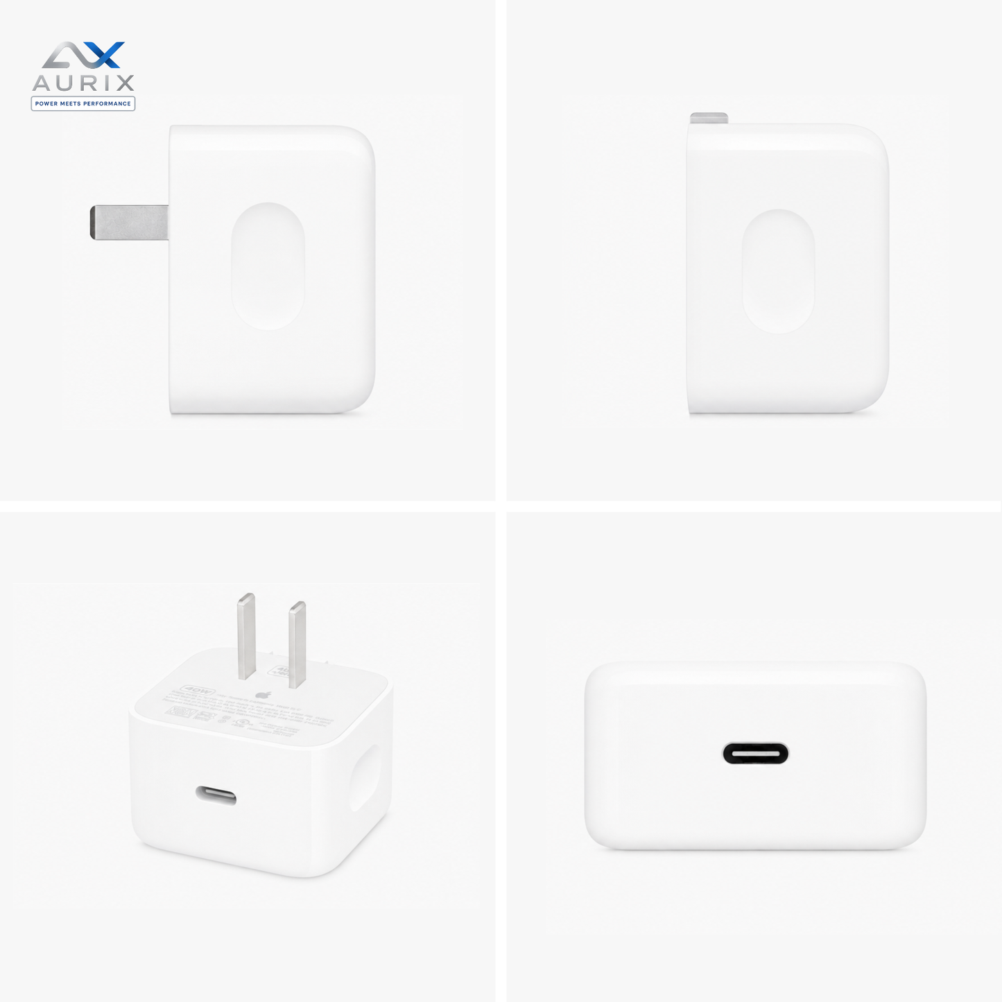 Apple 40W Dynamic Power Adapter with 60W Max | USB-C Fast Charging Wall Charger (Original)