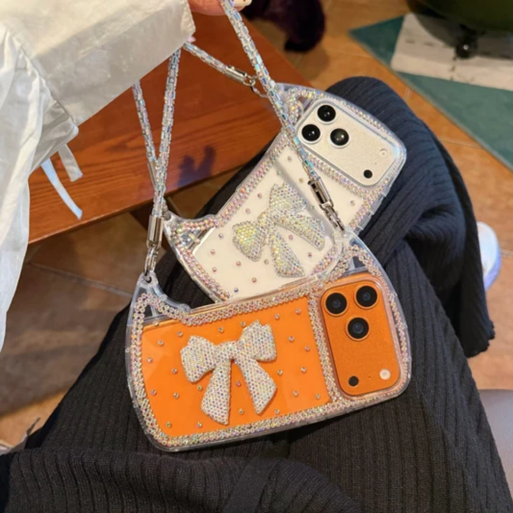 Bowquette Retro Bag Phone Case with Lanyard