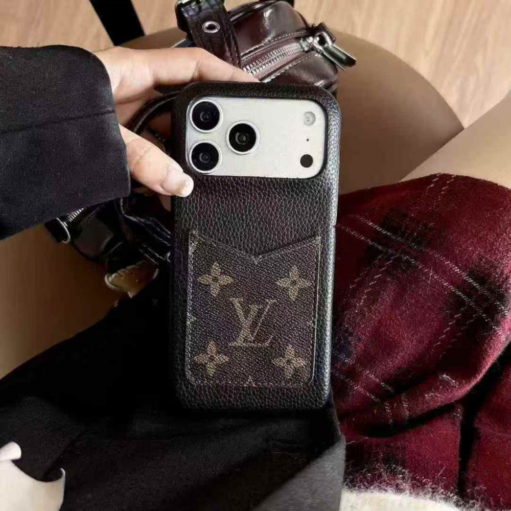Luxury Leather Wallet I Phone 17 PRO MAX Case – Elegant & Practical