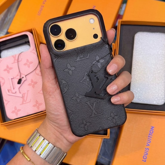 Luxury Monogram Leather-Style I Phone 17 PRO MAX Case – Premium & Elegant